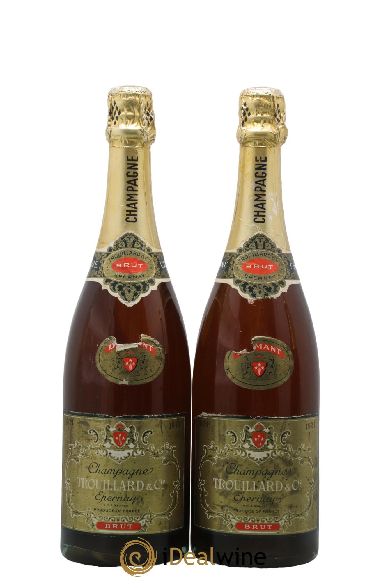 Champagne Diamant Trouillard 1971 - Lot de 2 bouteilles - 0