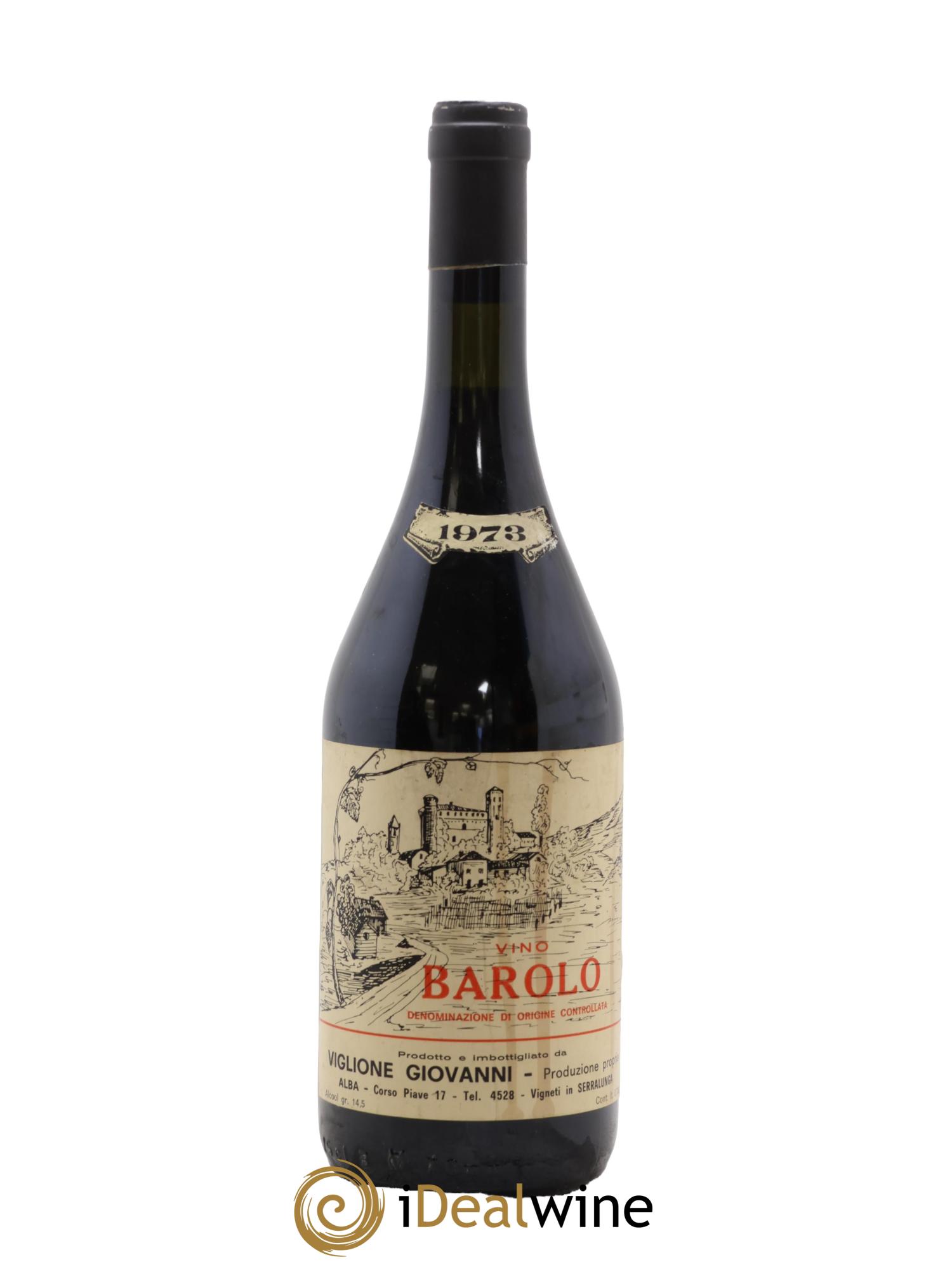 Barolo DOCG Viglione Giovanni 1973 - Lot de 1 bouteille - 0