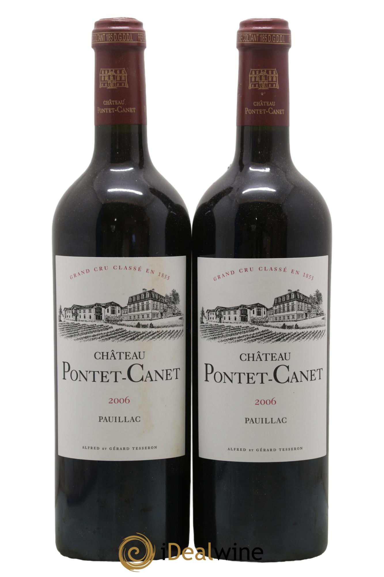 Château Pontet Canet 5ème Grand Cru Classé 2006 - Lot de 2 bouteilles - 0