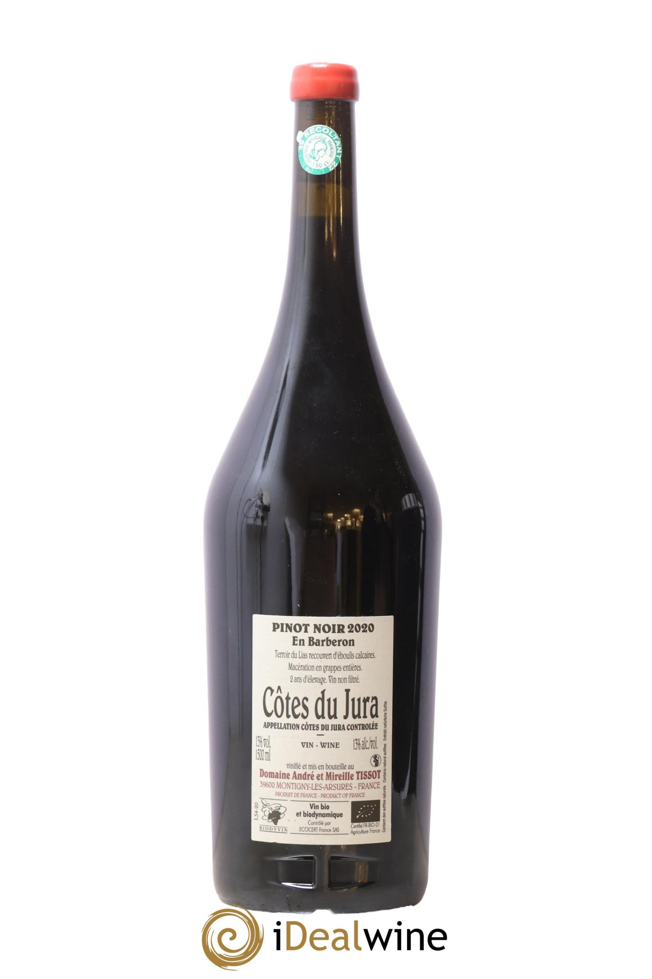 Côtes du Jura En Barberon Bénédicte et Stéphane Tissot 2020 - Lot de 1 magnum - 1
