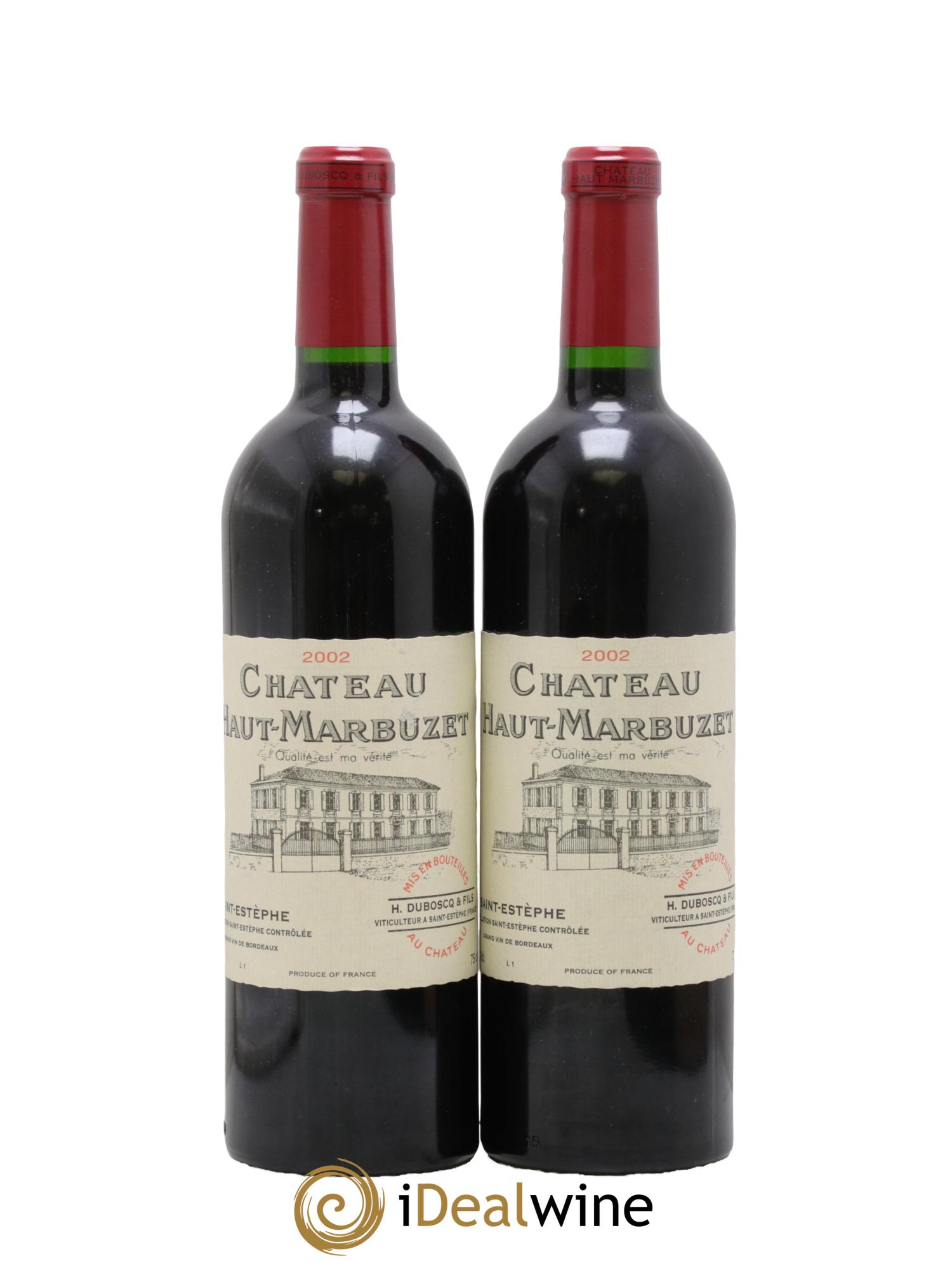 Château Haut Marbuzet 2002 - Lot of 2 bottles - 0