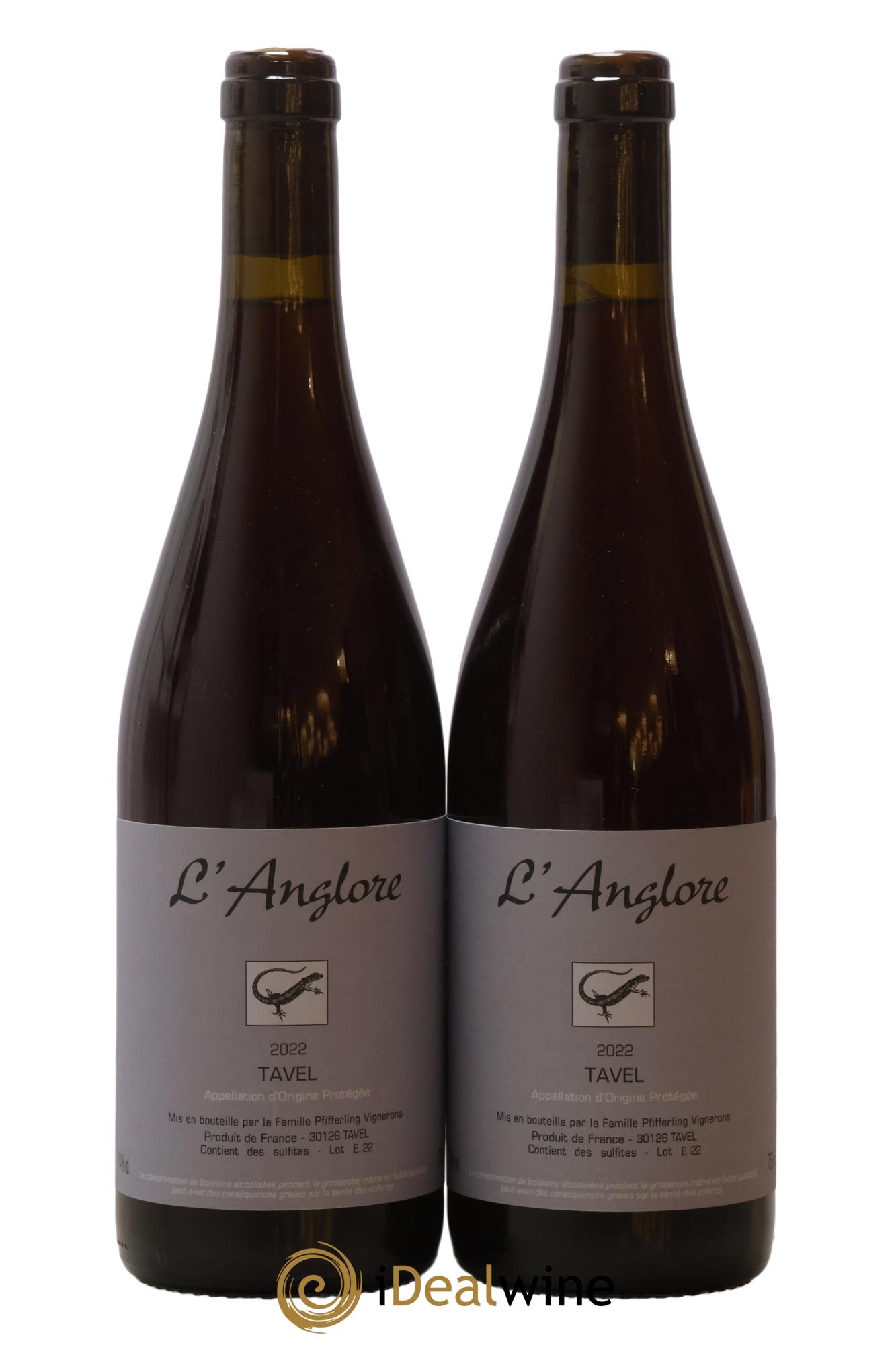 Tavel L'Anglore 2022 - Posten von 2 Flaschen - 0