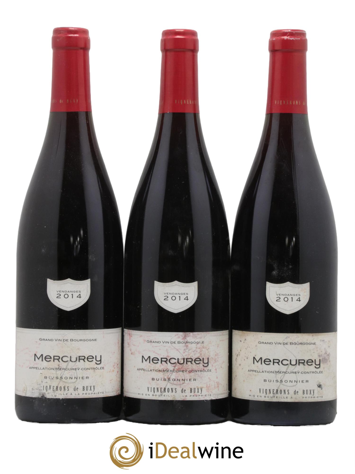 Mercurey Buissonnier 2014 - Lot de 3 bouteilles - 0
