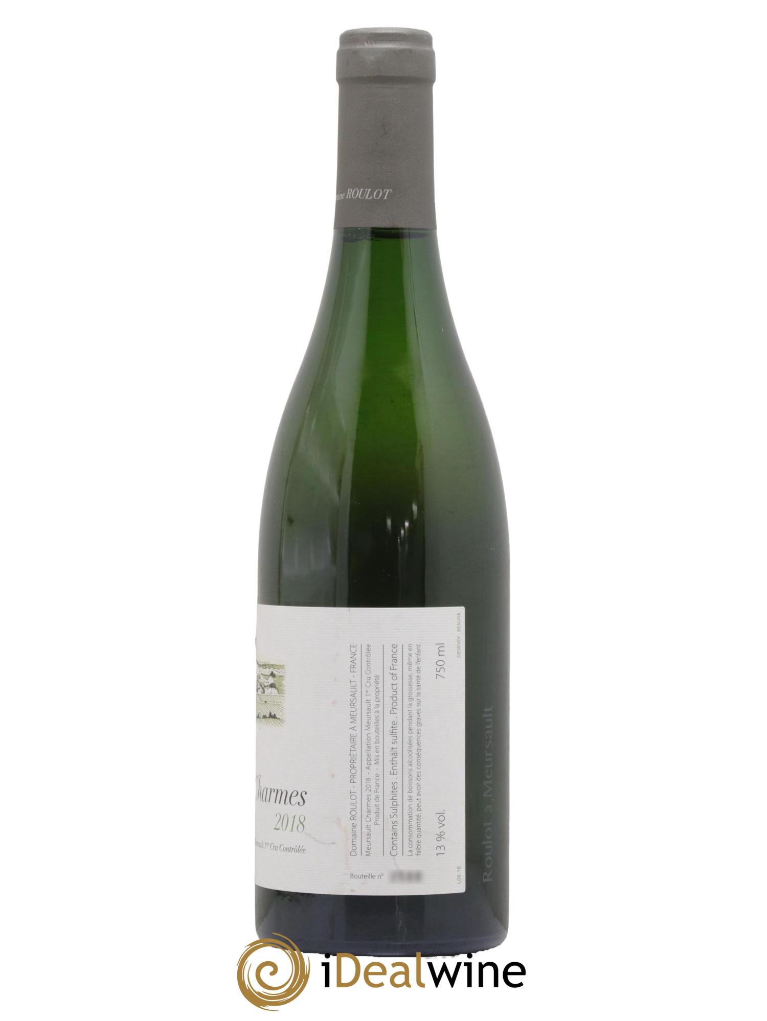 Meursault 1er Cru Charmes Roulot (Domaine) 2018 - Lot de 1 bouteille - 1
