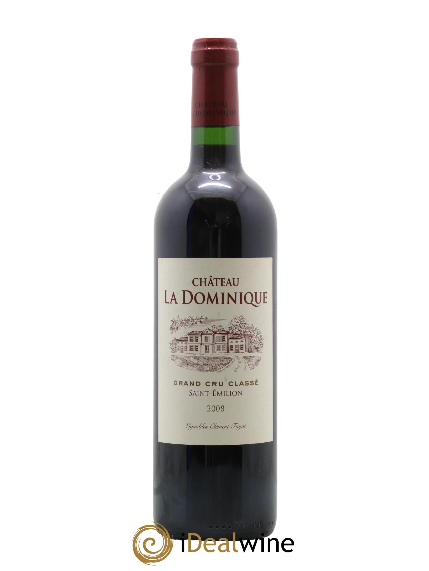 Château la Dominique Grand Cru Classé 2008 - Lot de 1 bouteille - 0