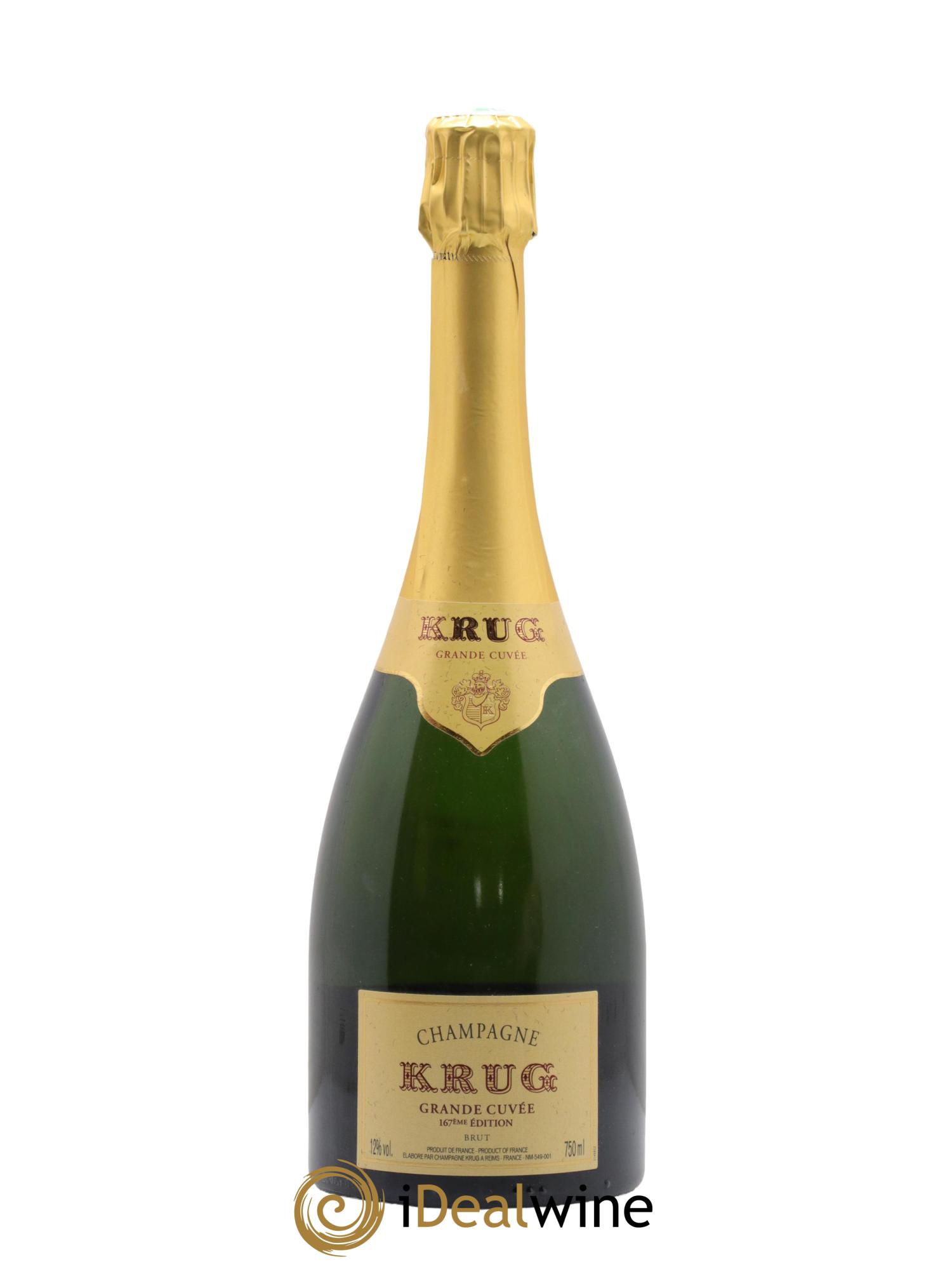 Grande Cuvée - 167ème édition Krug - Lot de 1 bouteille - 1