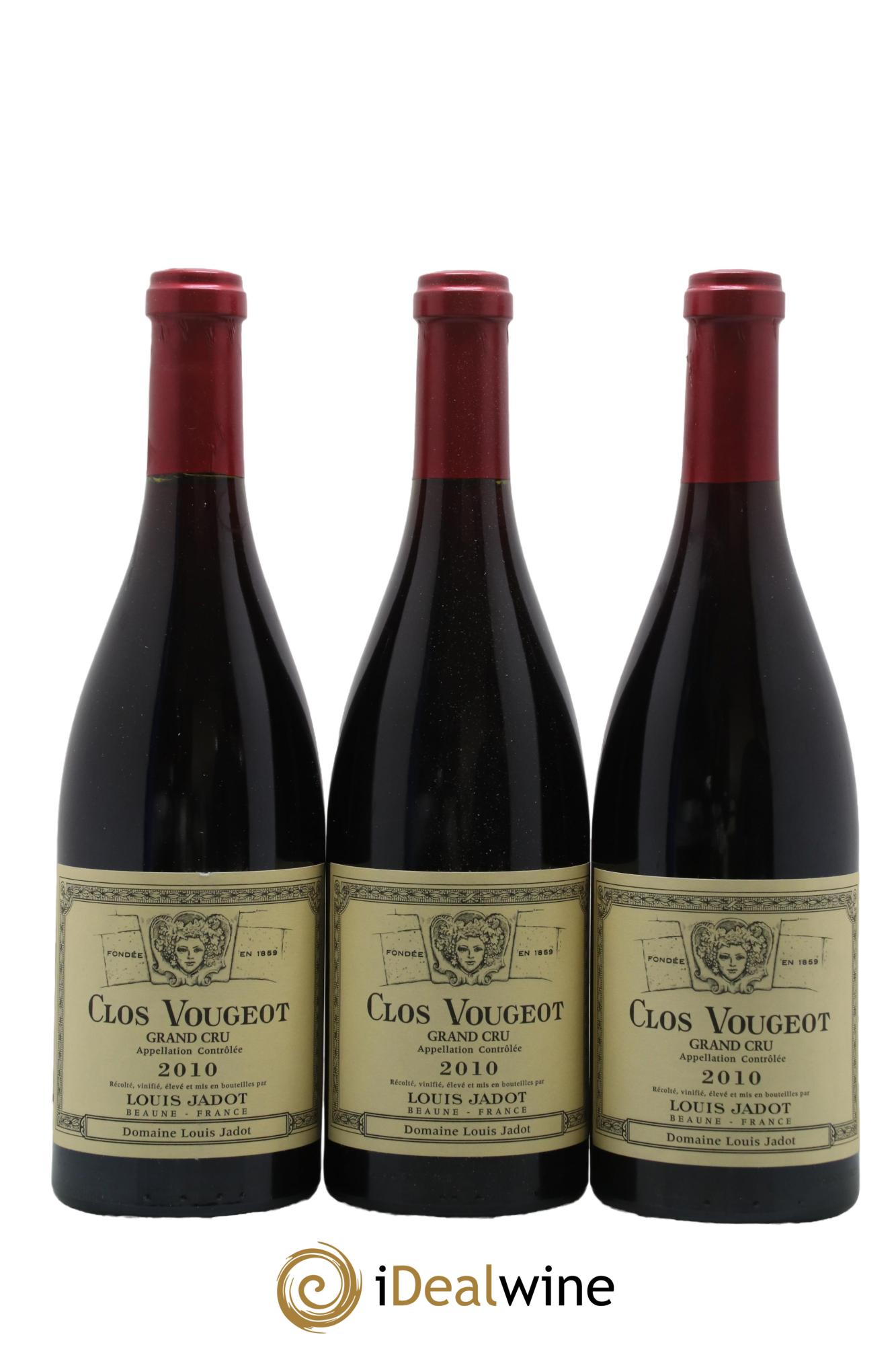 Clos de Vougeot Grand Cru Louis Jadot (Domaine) 2010 - Lotto di 3 bottiglie - 0