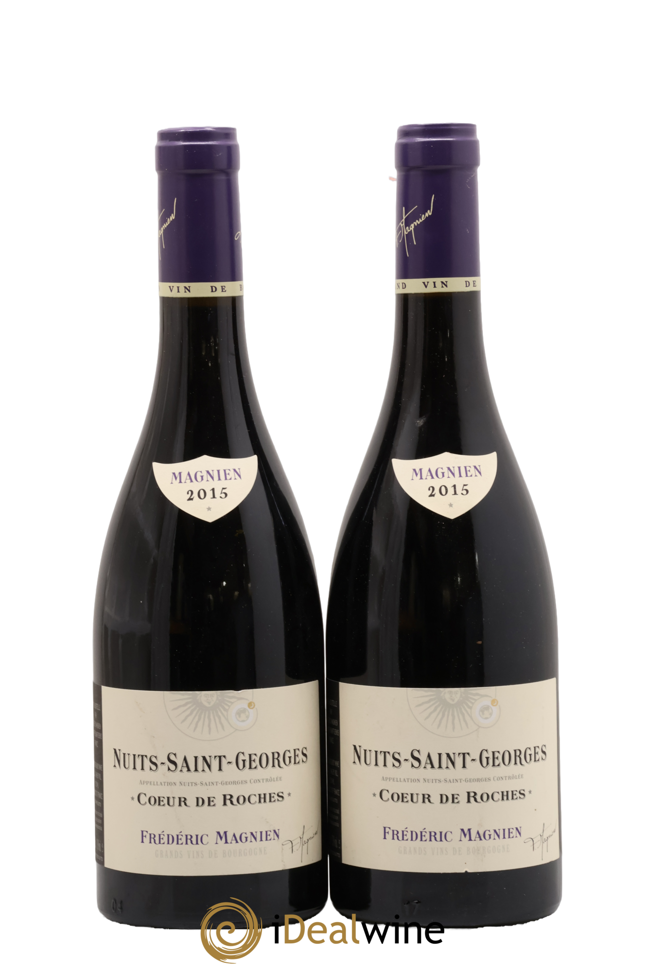 Nuits Saint-Georges Coeur de Roche Frédéric Magnien 2015 - Lot of 2 bottles - 0