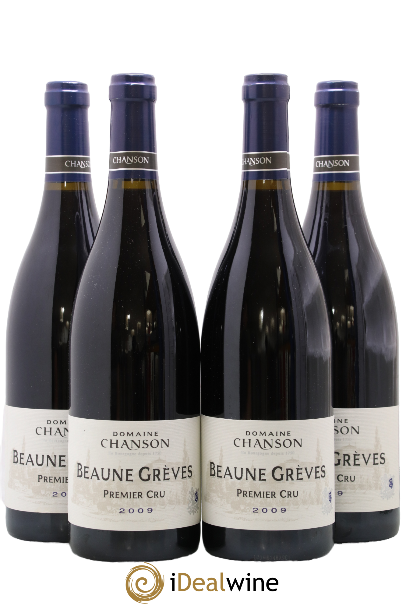 Beaune 1er Cru Grèves Chanson 2009 - Lot de 4 bouteilles - 0
