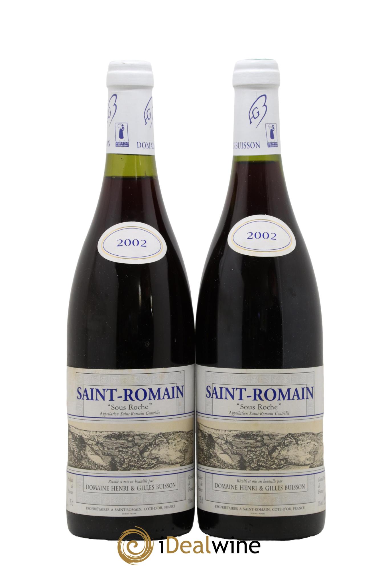 Saint-Romain Sous Roche Henri et Gilles Buisson (Domaine) 2002 - Lotto di 2 bottiglie - 0
