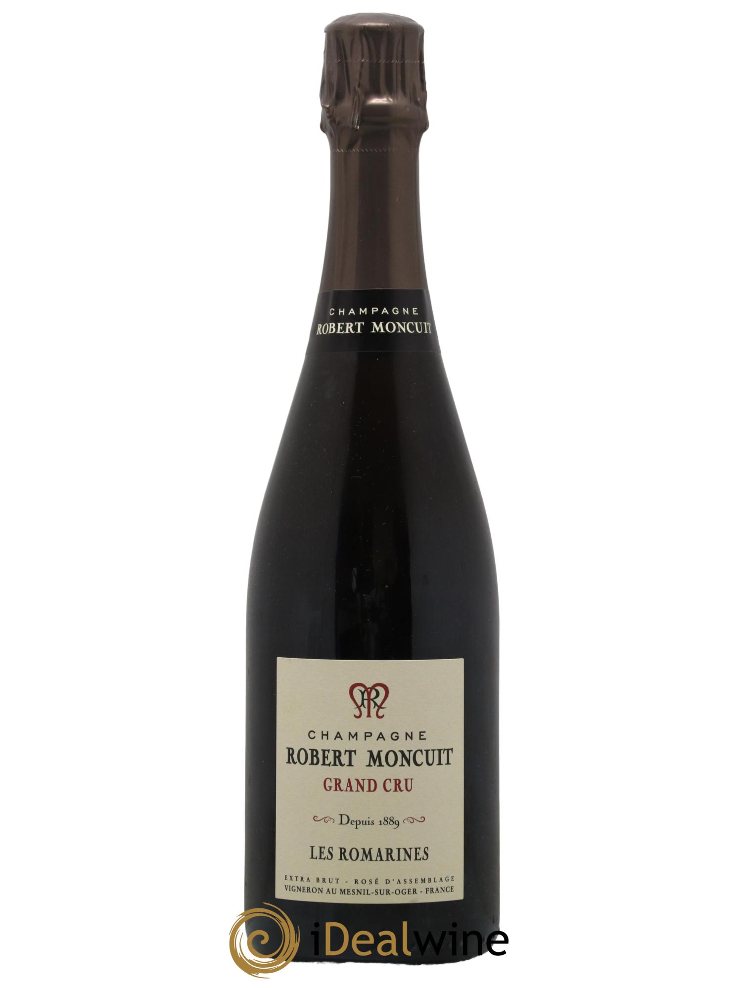 Champagne Grand Cru Extra Brut Les Romarines Robert Moncuit - Lot de 1 bouteille - 0