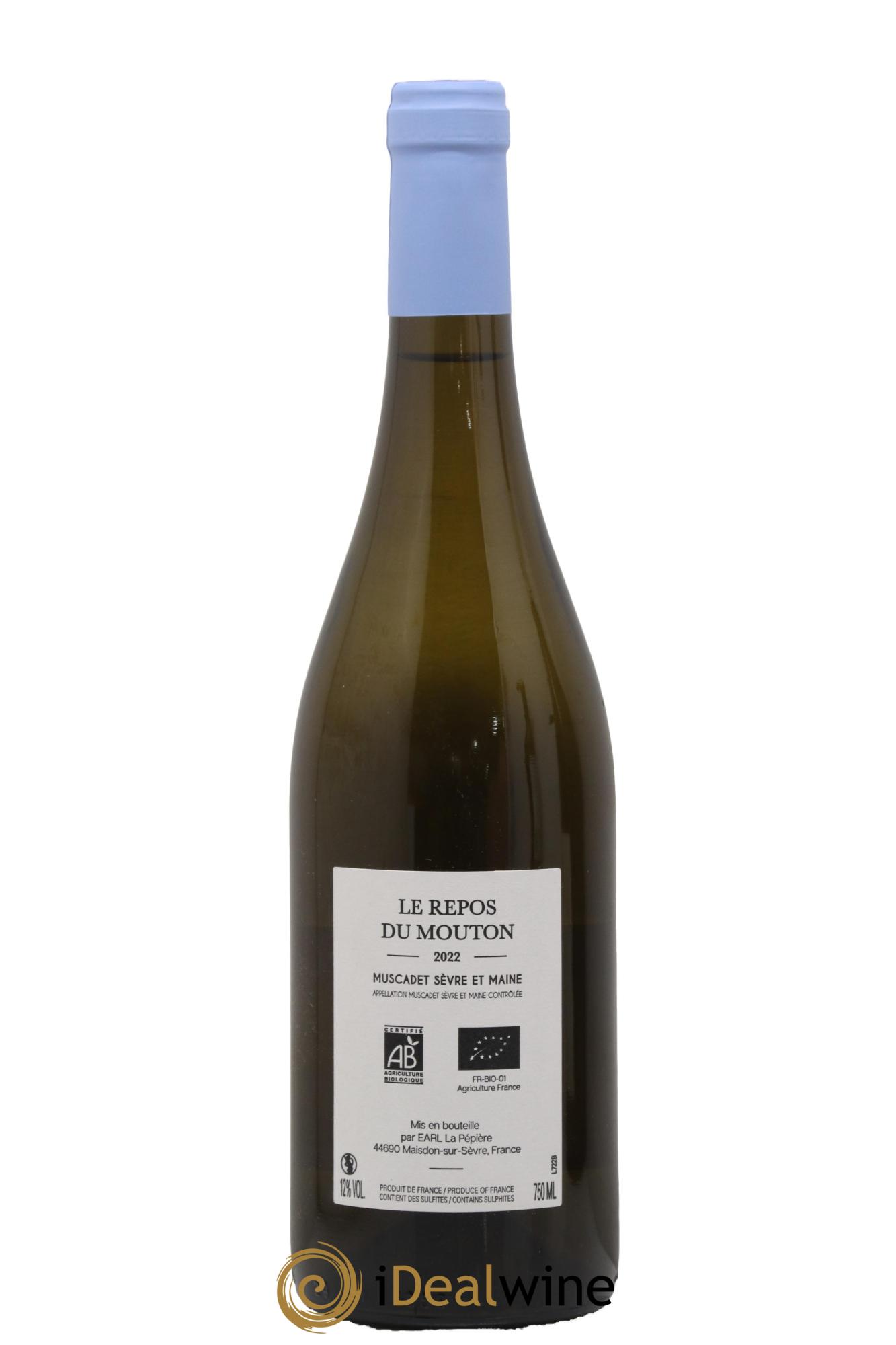 Muscadet-Sèvre-et-Maine Le Repos Du Mouton Domaine de la Pepiere 2022 - Posten von 1 Flasche - 1