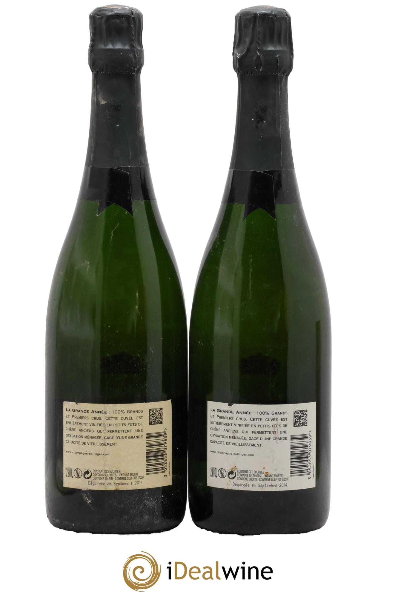 Grande Année Brut Bollinger 2004 - Posten von 2 Flaschen - 1