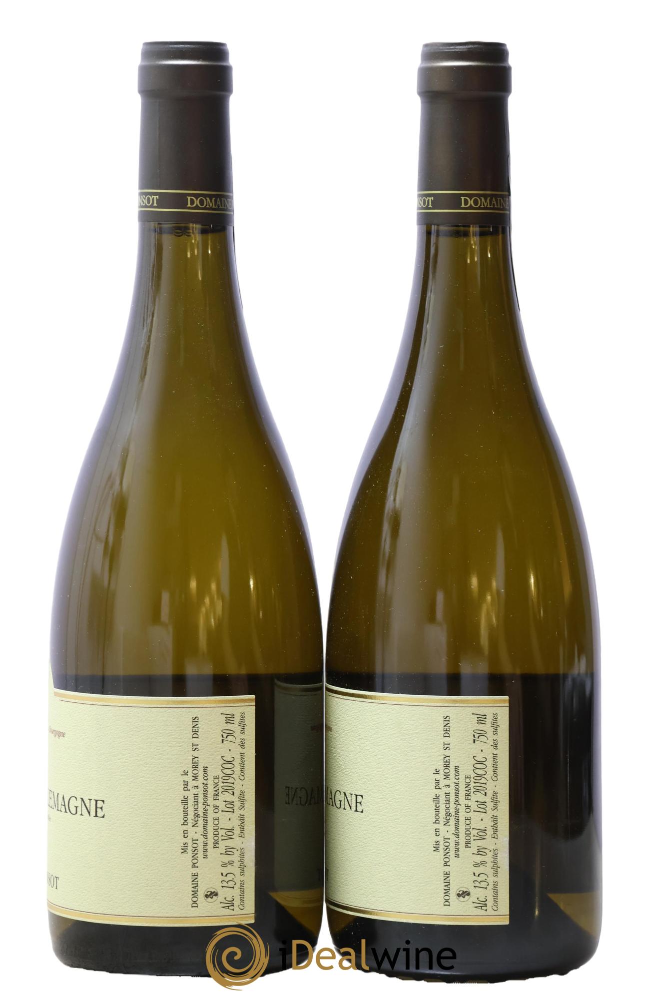 Corton-Charlemagne Grand Cru Ponsot (Domaine) 2019 - Lot de 2 bouteilles - 1