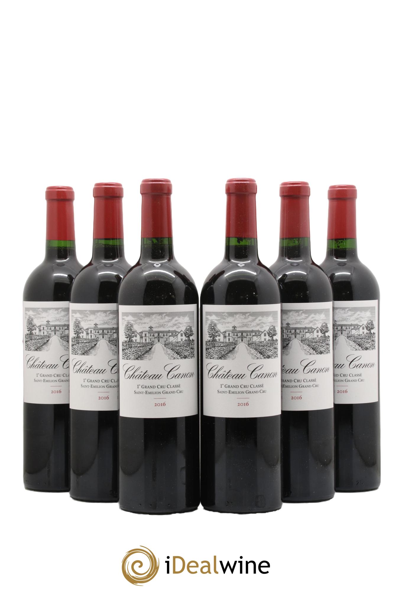 Château Canon 1er Grand Cru Classé B 2016 - Lot de 6 bouteilles - 0
