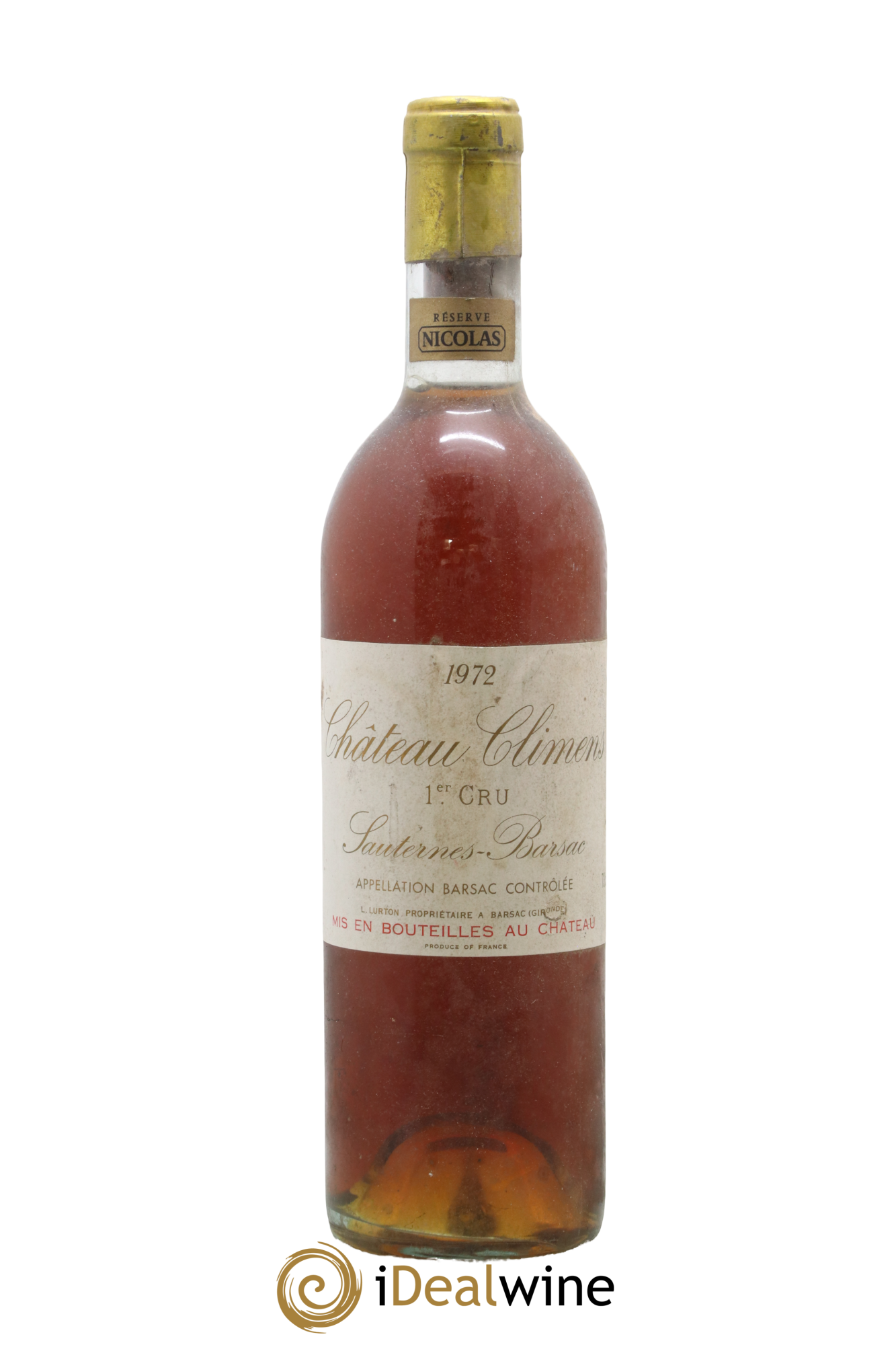 Château Climens 1er Grand Cru Classé 1972 - Lotto di 1 bottiglia - 0