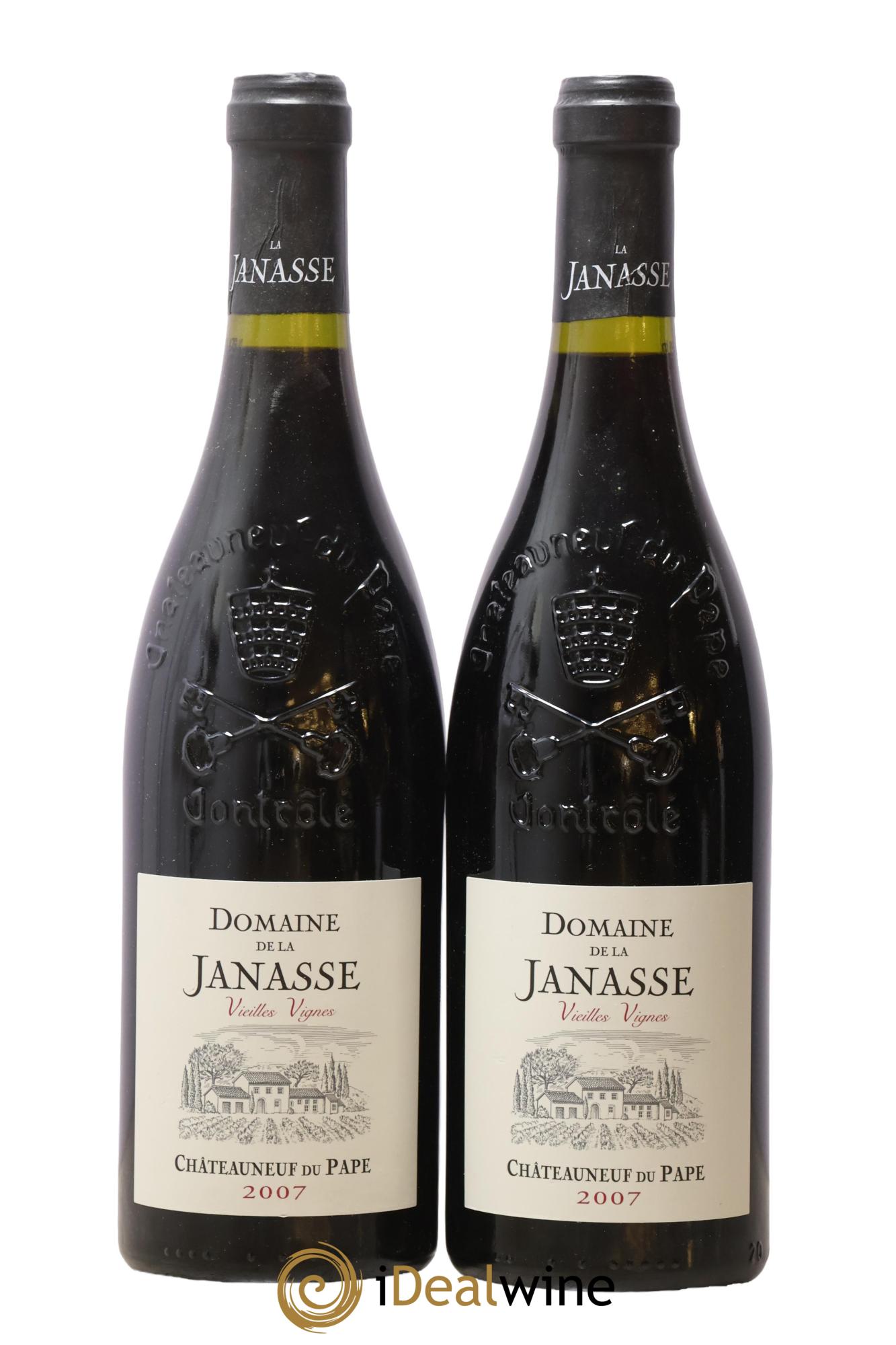 Châteauneuf-du-Pape Cuvée Vieilles Vignes La Janasse (Domaine de) 2007 - Lot of 2 bottles - 0