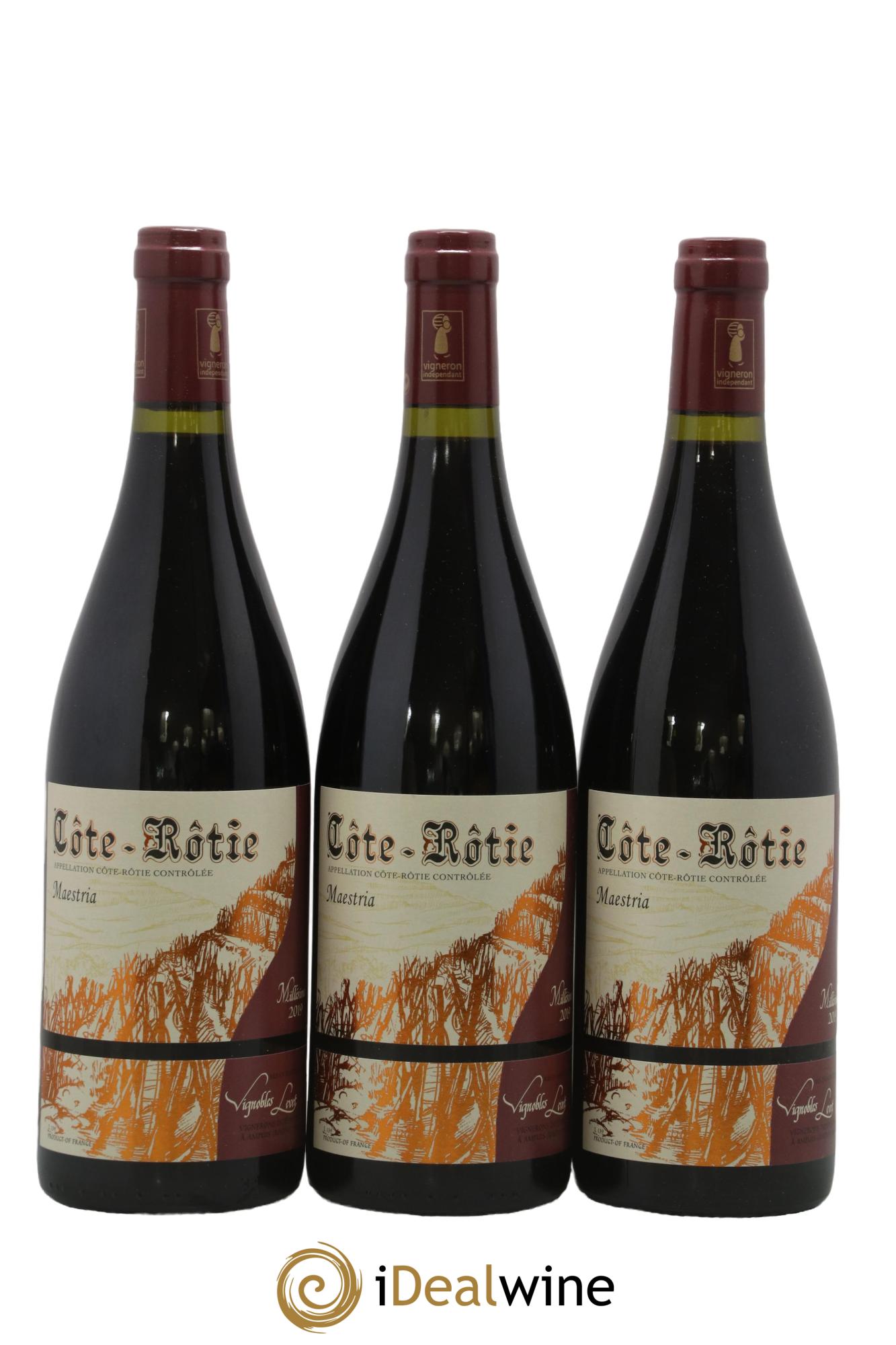 Côte-Rôtie Maestria Vignobles Levet 2019 - Lot de 3 bouteilles - 0