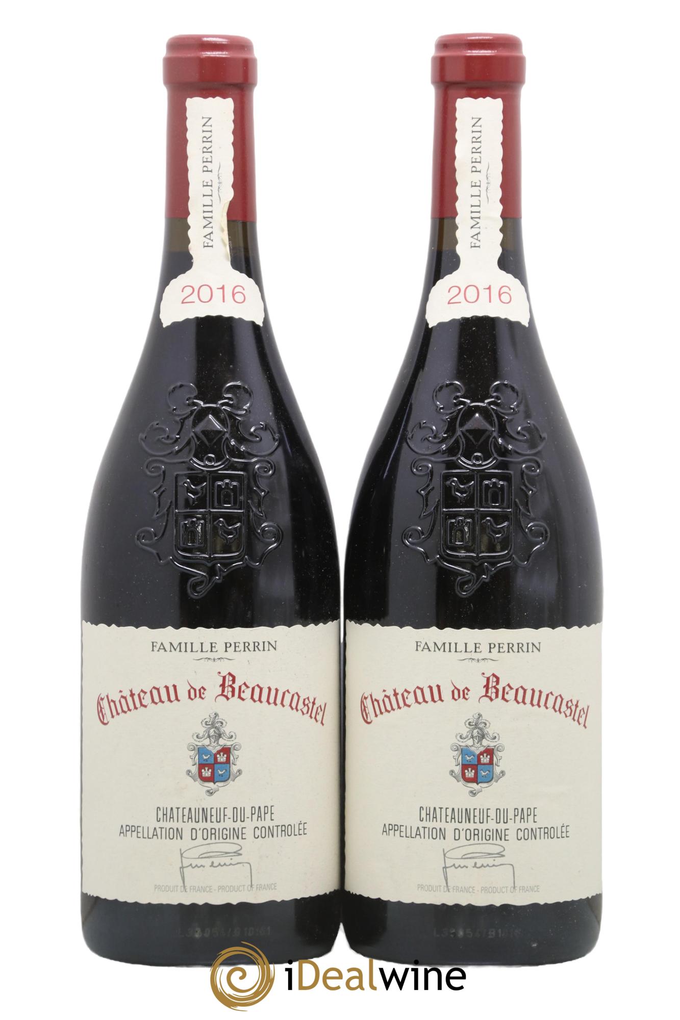 Châteauneuf-du-Pape Château de Beaucastel Famille Perrin 2016 - Lot of 2 bottles - 0