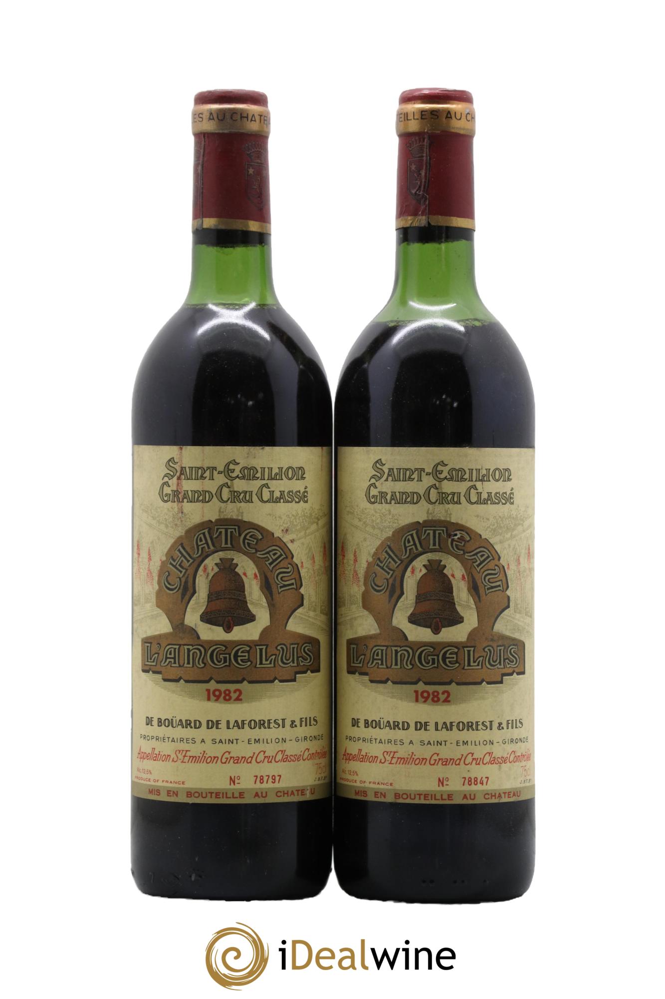Château Angélus 1er Grand Cru Classé A 1982 - Lot de 2 bouteilles - 0