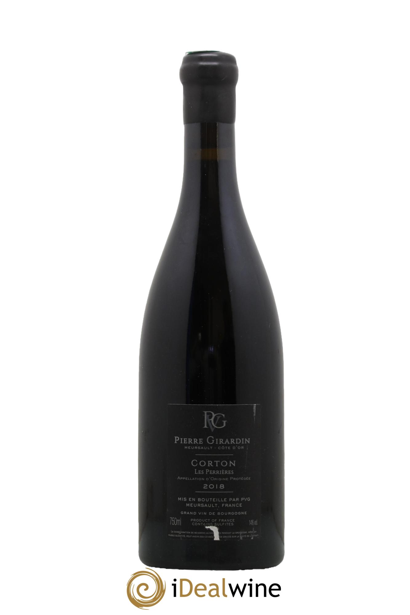 Corton Grand Cru Les Perrieres Pierre Girardin 2017 - Lot de 1 bouteille - 1