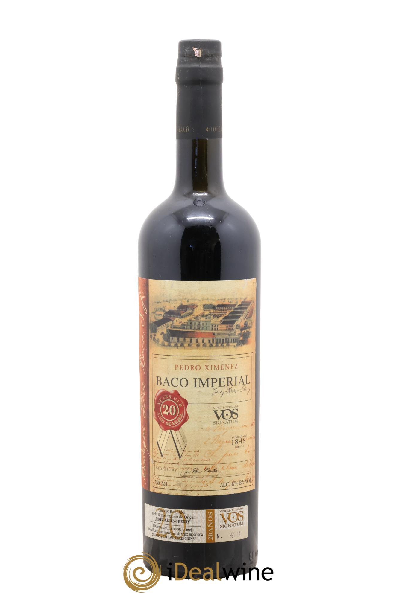 Espagne Imperial VOS Pedro Ximenez Dios Baco - Lot de 1 bouteille - 0
