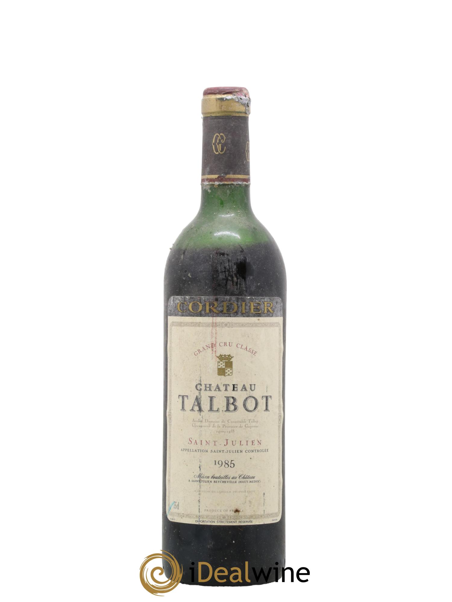 Château Talbot 4ème Grand Cru Classé 1985 - Lot de 1 bouteille - 0