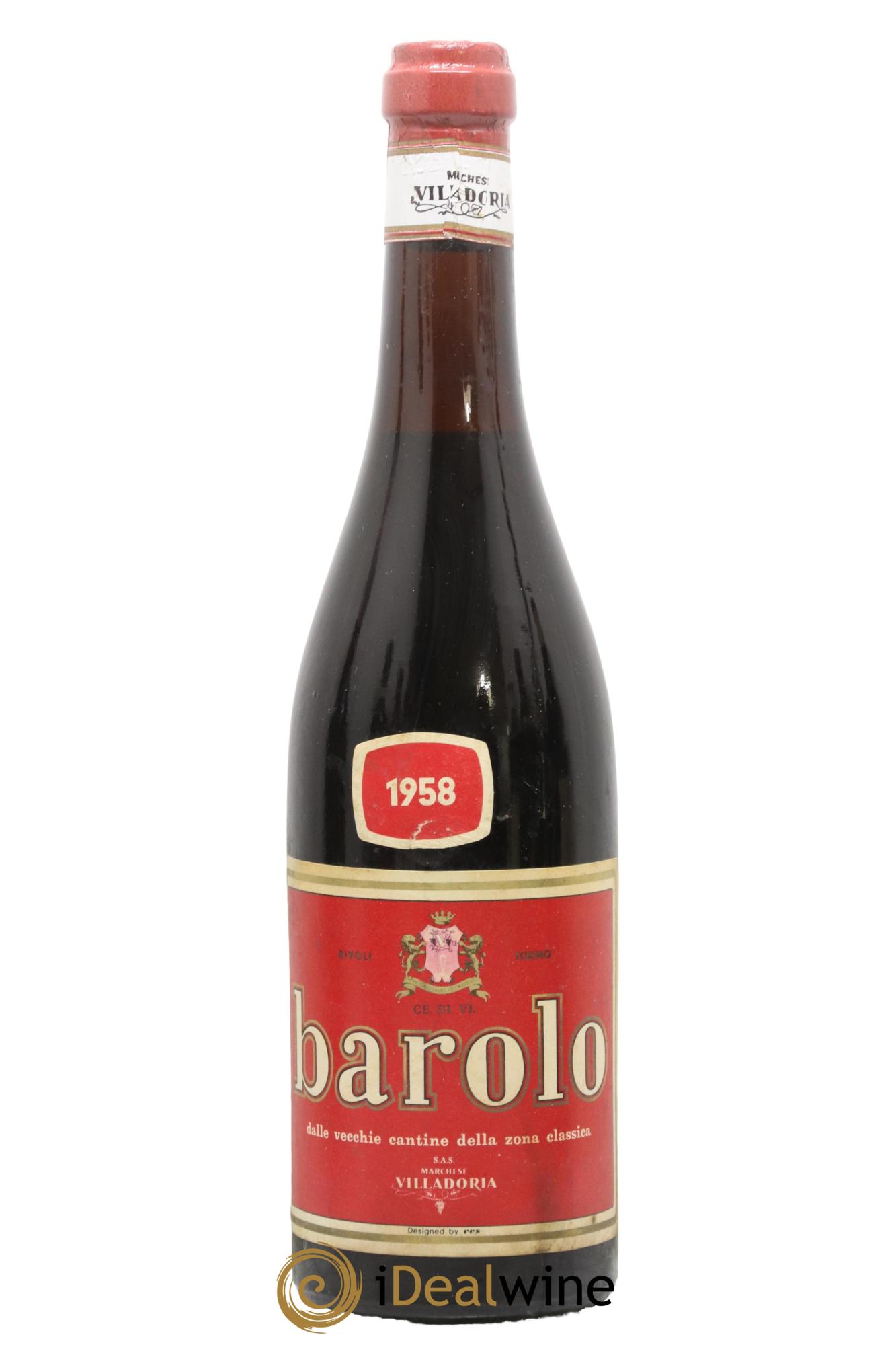 Barolo Villadoria 1958 - Lot de 1 bouteille - 0