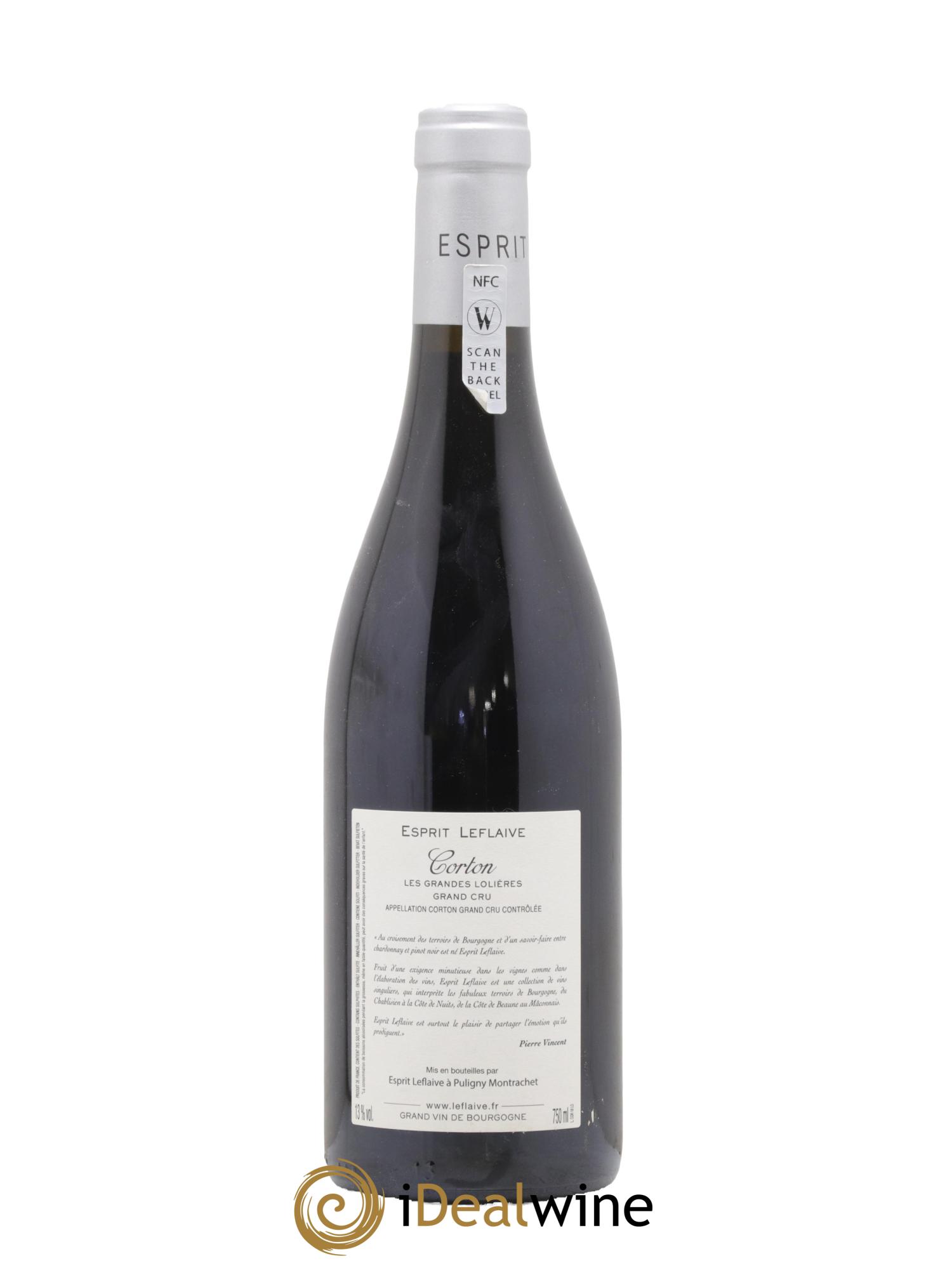 Corton Grand Cru Les Grandes Lolières Esprit Leflaive 2018 - Lotto di 1 bottiglia - 1