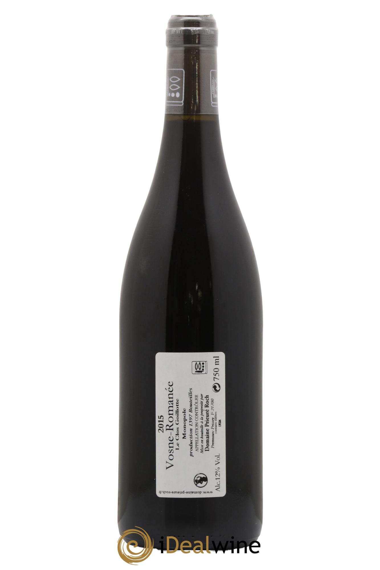 Vosne-Romanée Le Clos Goillotte Prieuré Roch 2015 - Lotto di 1 bottiglia - 1