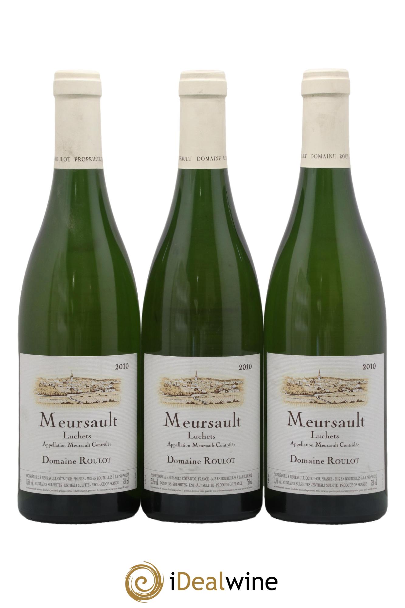 Meursault Luchets Roulot (Domaine) 2010 - Posten von 3 Flaschen - 0