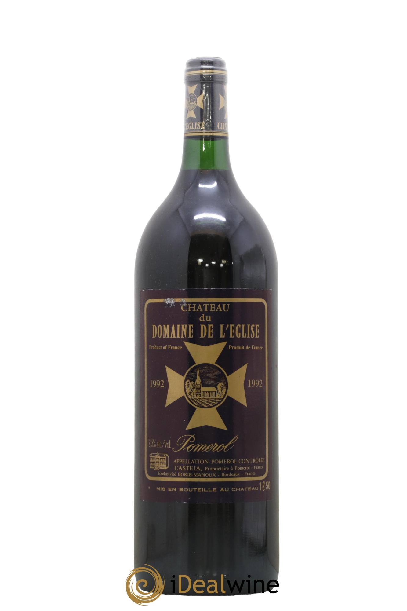 Château du Domaine de l'Église 1992 - Lot de 1 magnum - 0