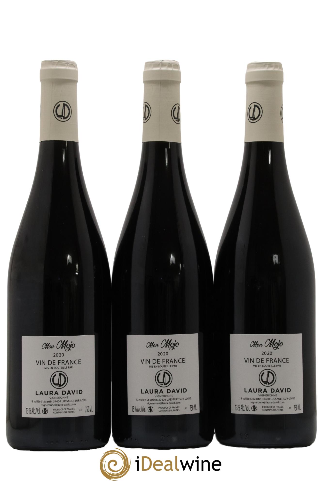 Vin de France Mon Mojo Laura David 2020 - Lot de 3 bouteilles - 1
