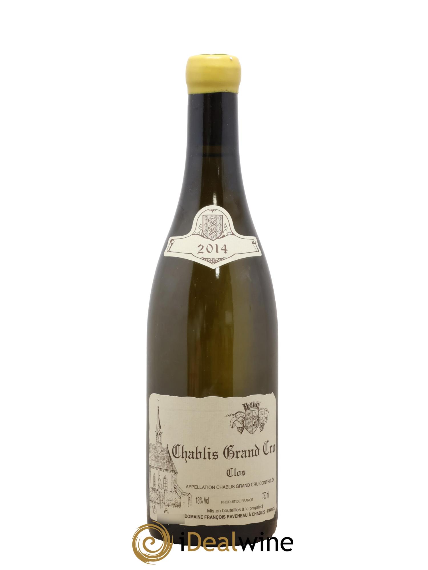 Chablis Grand Cru Clos Raveneau (Domaine) 2014 - Lot of 1 bottle - 0
