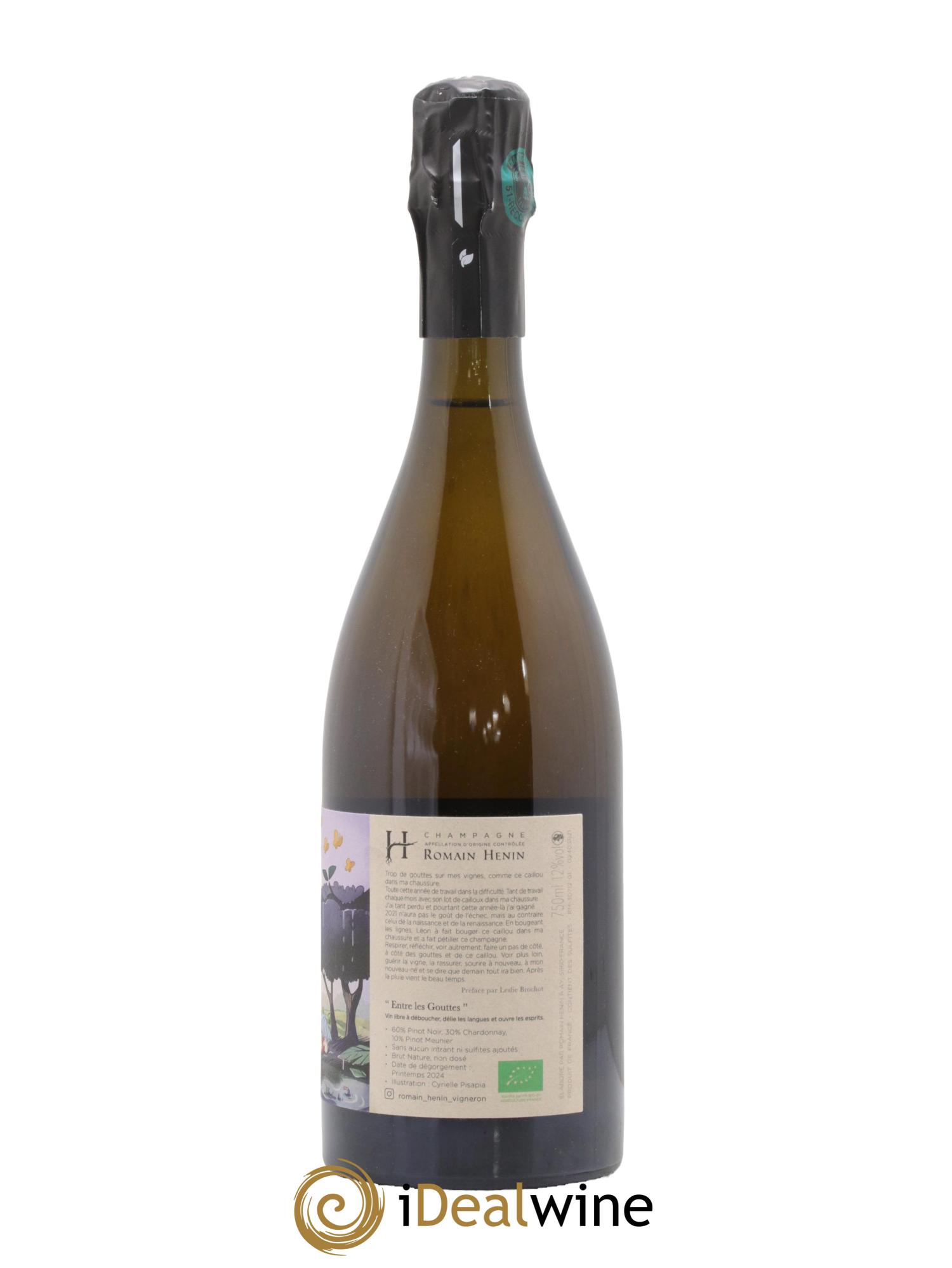 Entre les Gouttes Romain Henin  - Lot of 1 bottle - 1