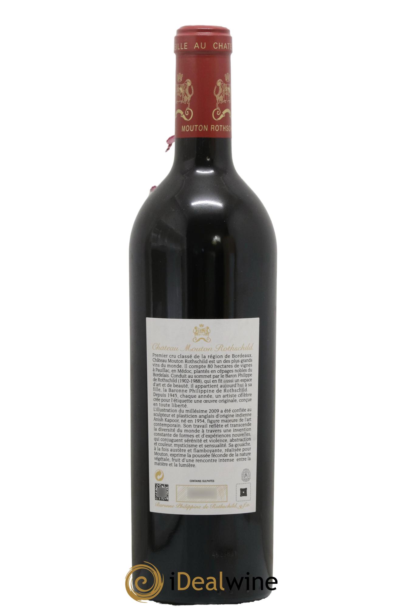 Château Mouton Rothschild 1er Grand Cru Classé 2009 - Lot of 1 bottle - 2