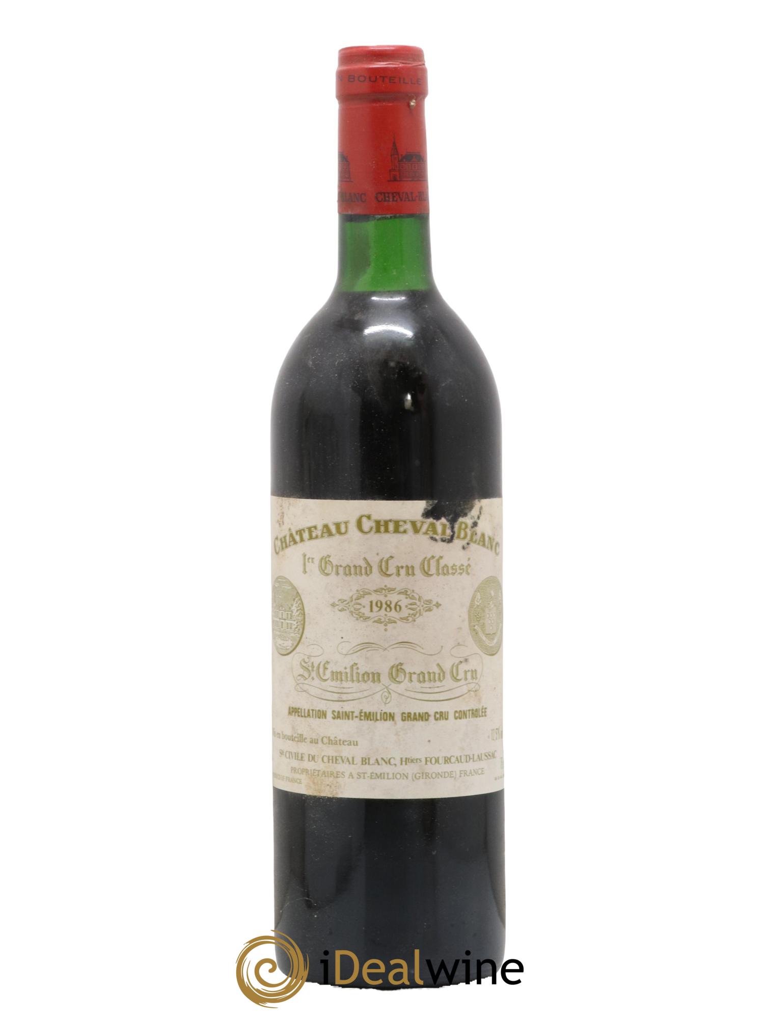 Château Cheval Blanc 1er Grand Cru Classé A 1986 - Lot de 1 bouteille - 0