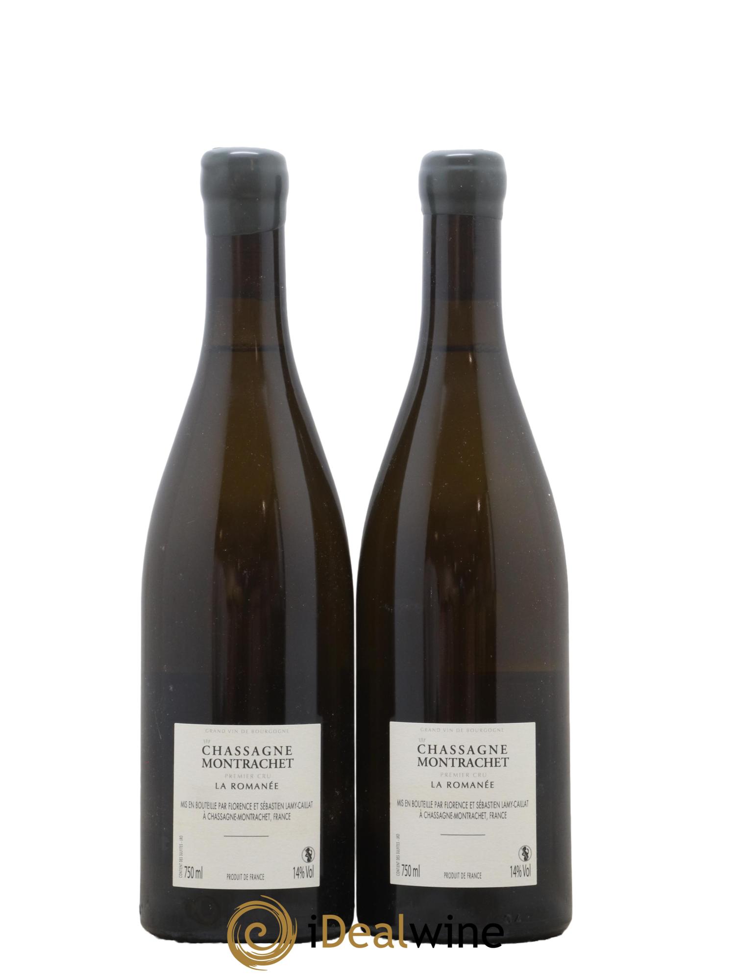 Chassagne-Montrachet 1er Cru La Romanée Lamy-Caillat (Domaine)  2019 - Lot de 2 bouteilles - 1