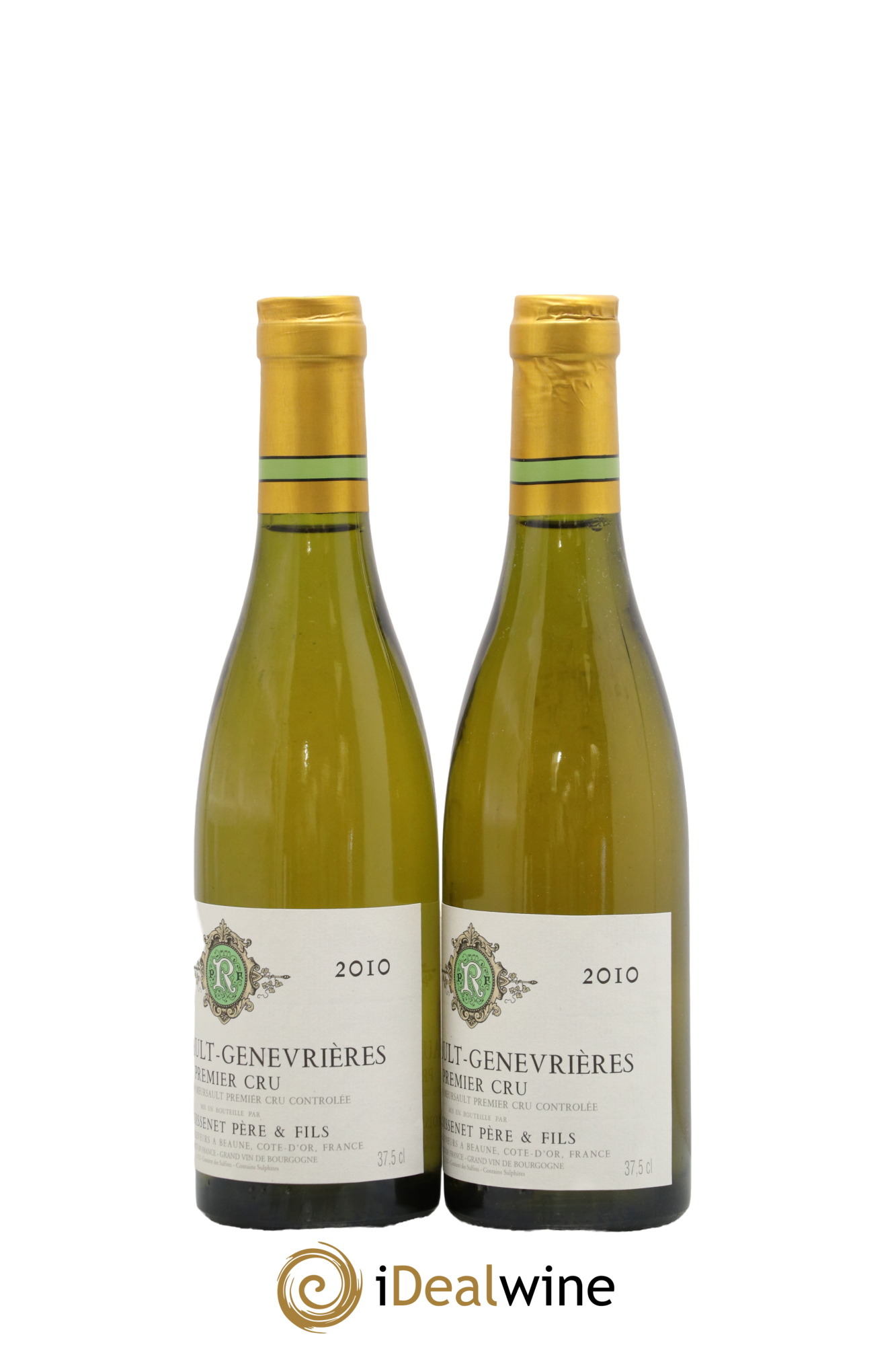 Meursault 1er Cru Genevrières Remoissenet Père et Fils 2010 - Lot de 2 demi bouteilles - 1