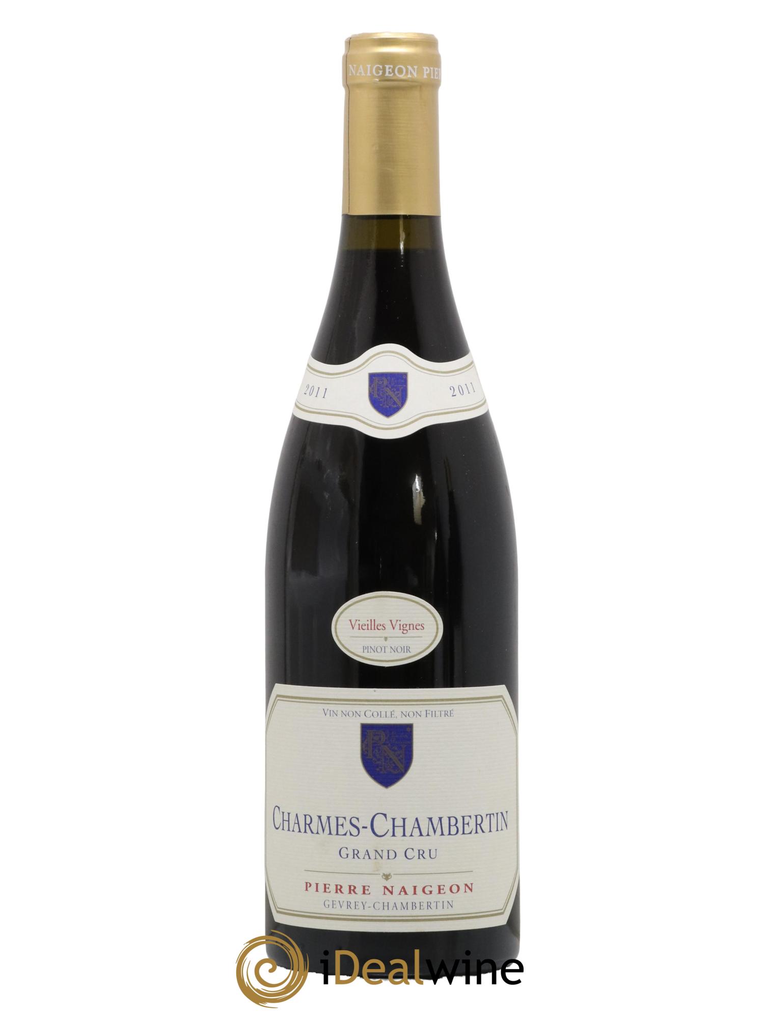 Charmes-Chambertin Grand Cru Pierre Naigeon (Domaine) Vieilles vignes 2011 - Lot de 1 bouteille - 0