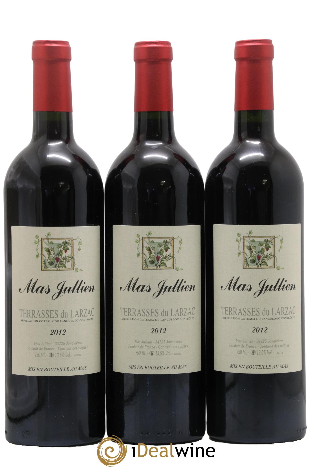 Coteaux du Languedoc - Terrasses du Larzac Mas Jullien Olivier Jullien 2012 - Lotto di 3 bottiglie - 0