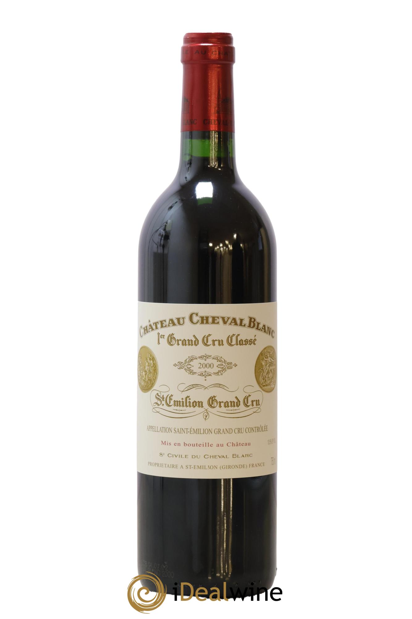 Château Cheval Blanc 1er Grand Cru Classé A 2000 - Lot de 1 bouteille - 0