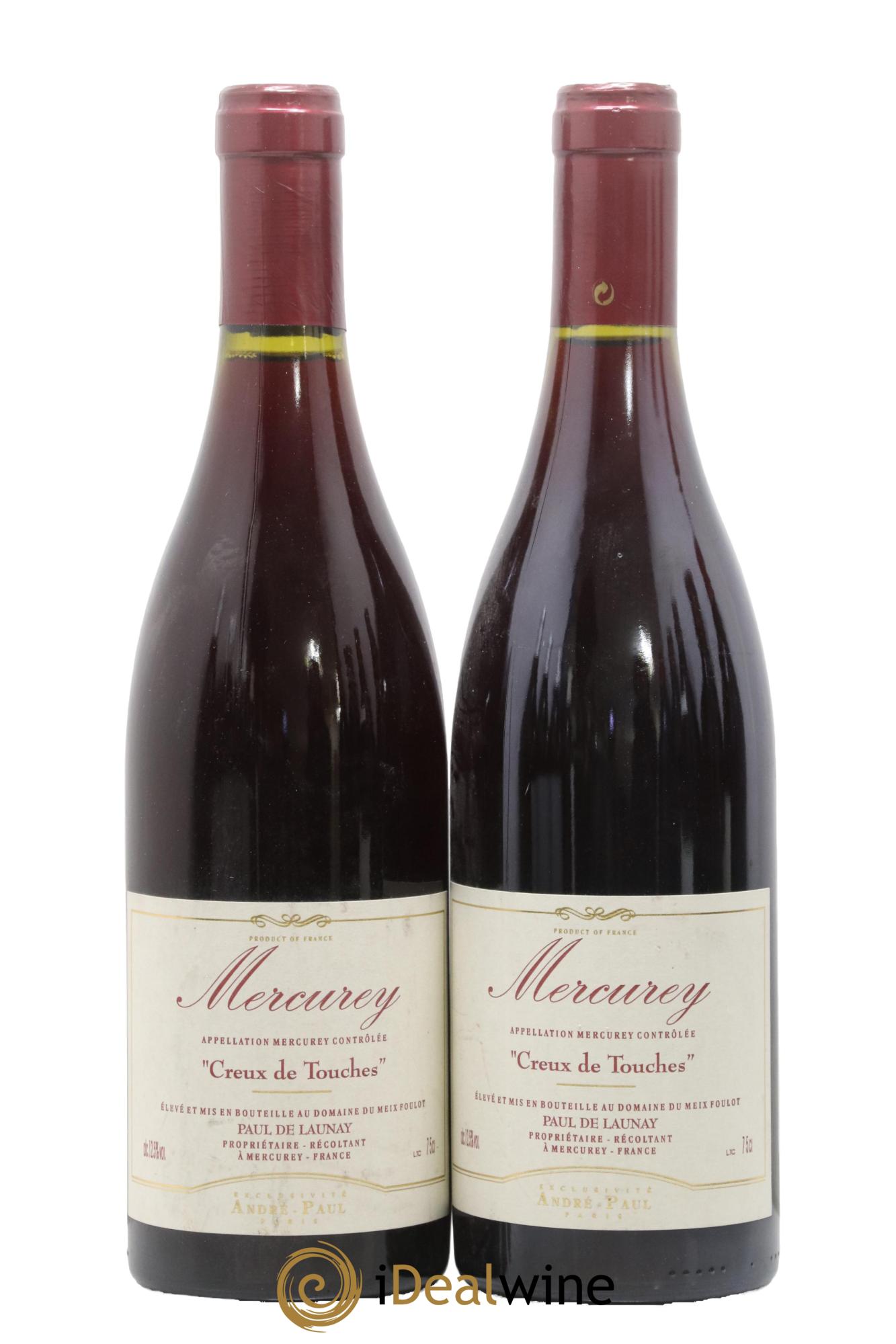 Mercurey Creux De Touches Domaine Meix Foulot 2010 - Lot de 2 bouteilles - 0