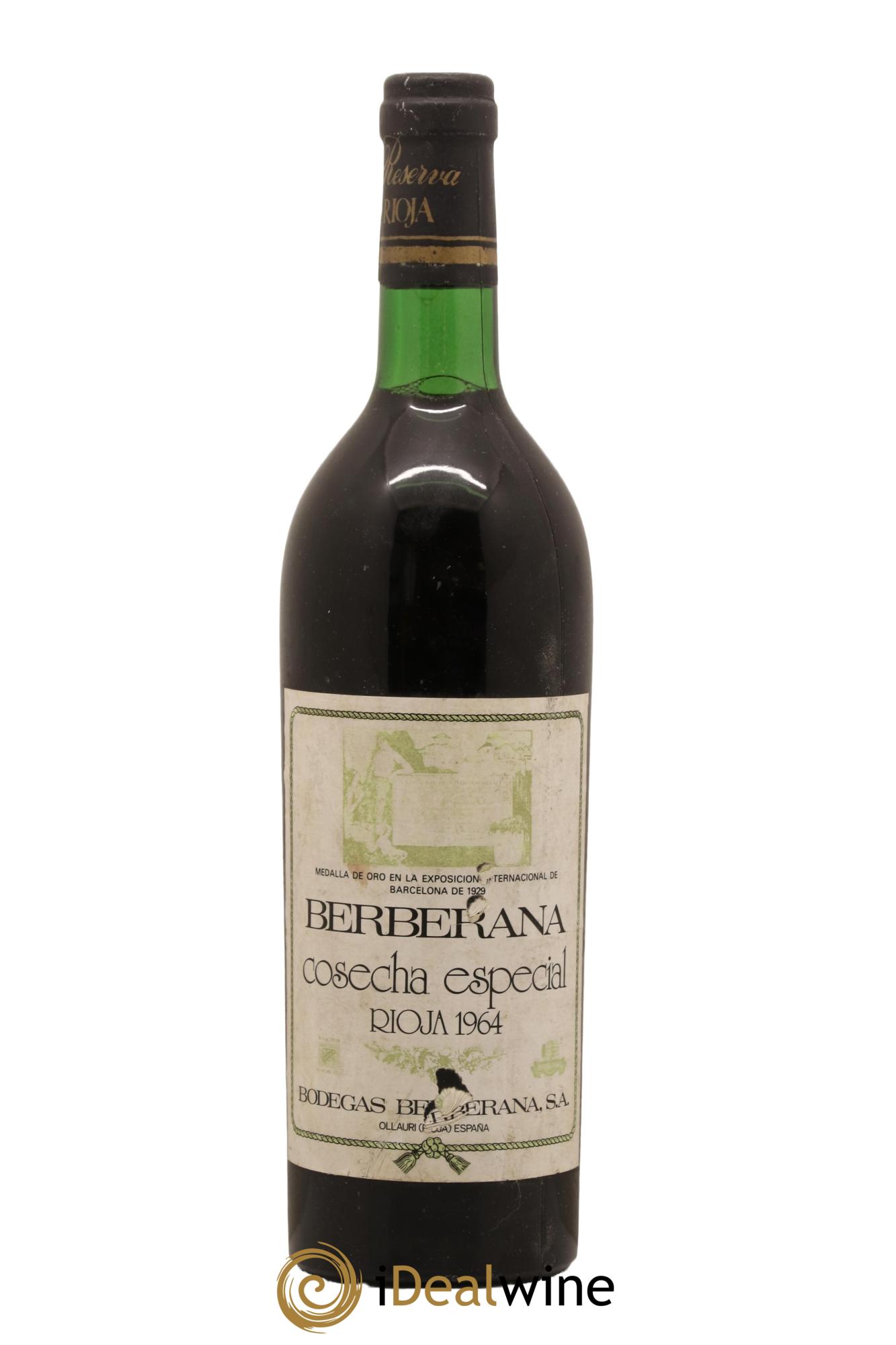 Rioja DOCA Cosecha Especial Berberana 1964 - Posten von 1 Flasche - 0