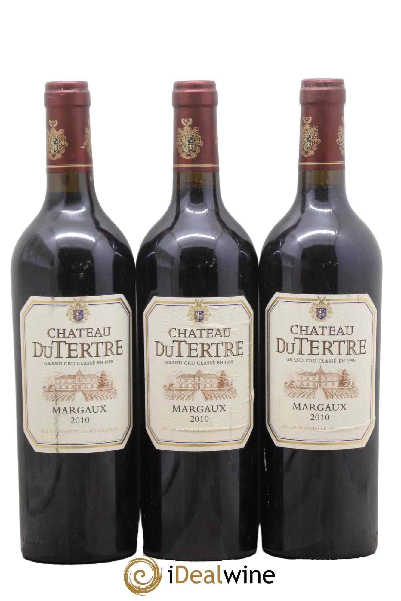 Château du Tertre 5ème Grand Cru Classé 2010 - Lot de 3 bouteilles - 0