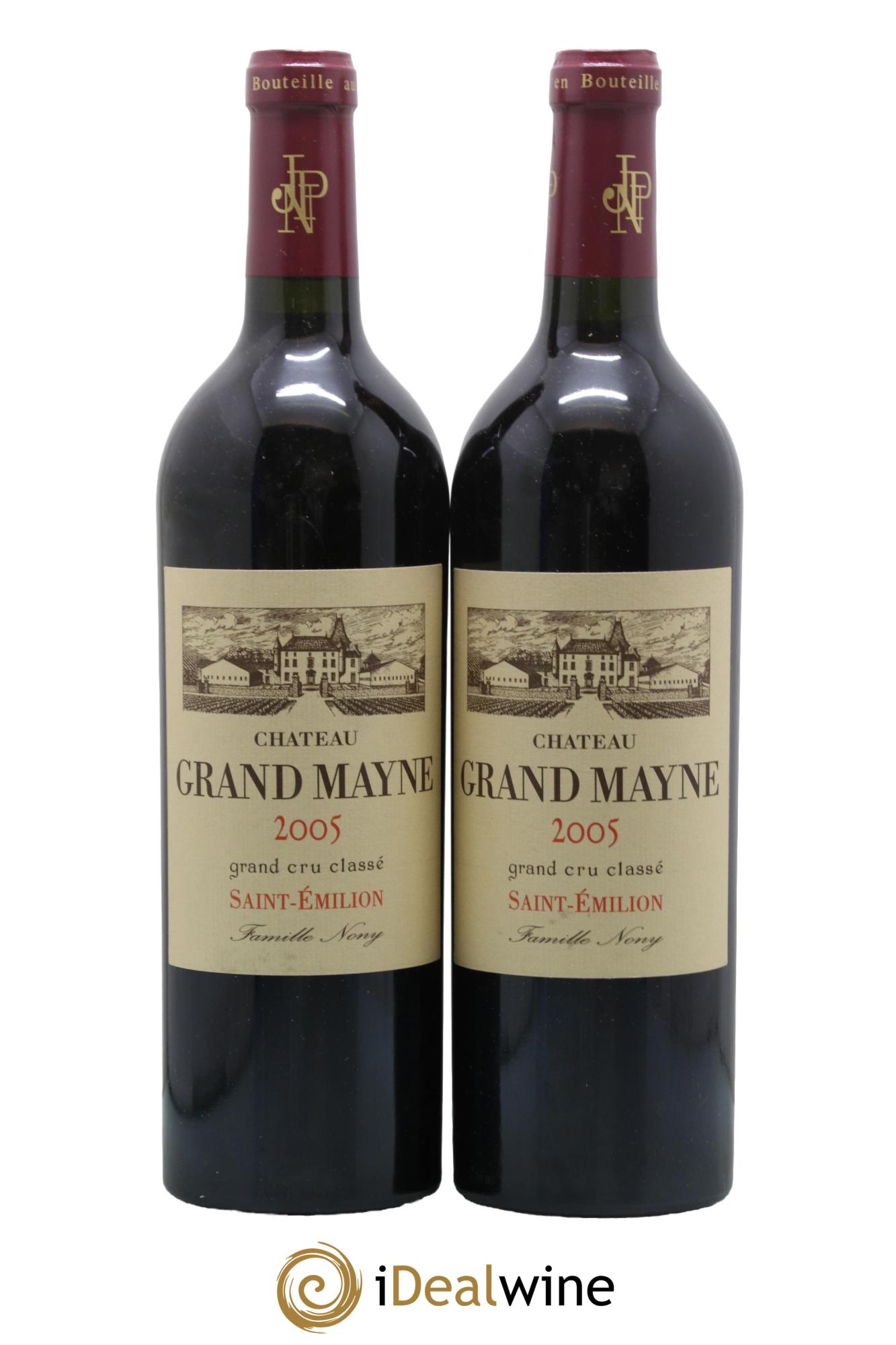 Château Grand Mayne Grand Cru Classé 2005 - Lot of 2 bottles - 0