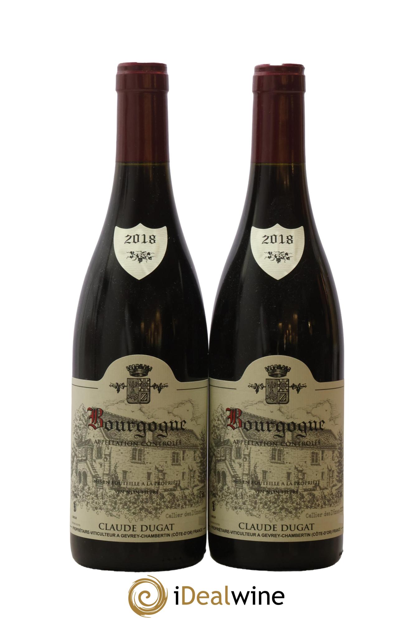 Bourgogne Claude Dugat 2018 - Lot de 2 bouteilles - 0