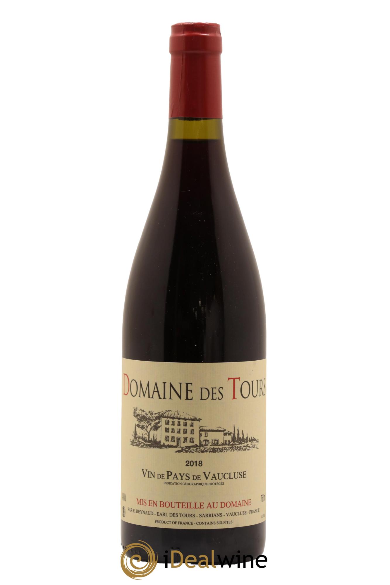Vaucluse (Vin de Pays de Vaucluse) Domaine des Tours Emmanuel Reynaud 2018 - Lot de 1 bouteille - 0