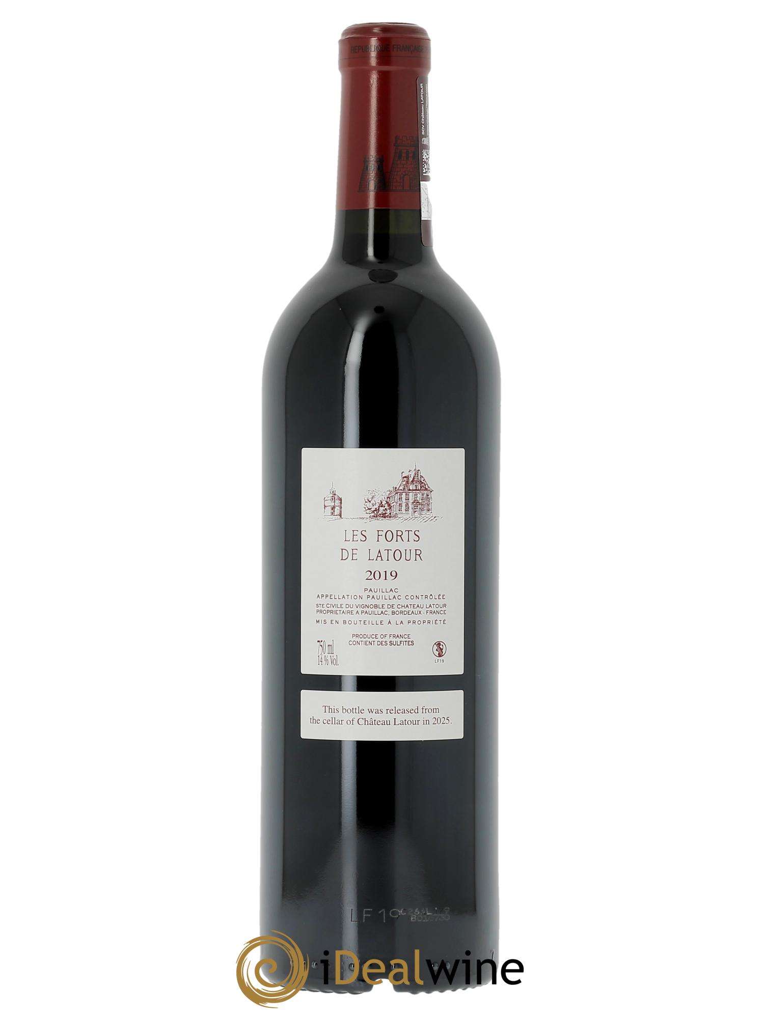 Les Forts de Latour Second Vin (Original-holzkiste ab 3 ST) 2019 - Posten von 1 Flasche - 1