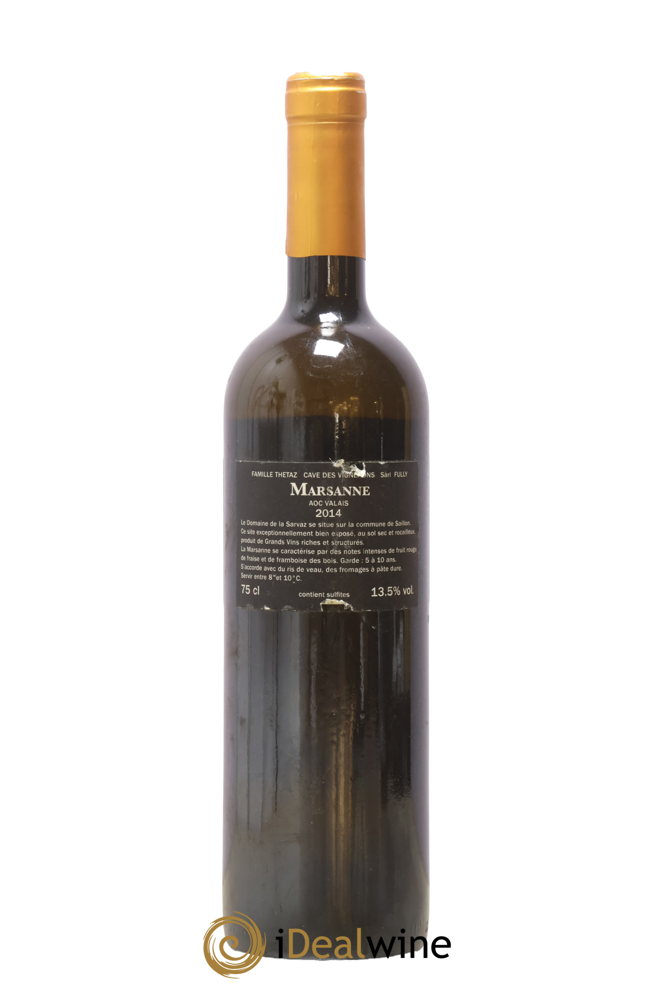 Valais  Marsanne Domaine de la Sarvaz 2014 - Lot de 1 bouteille - 1